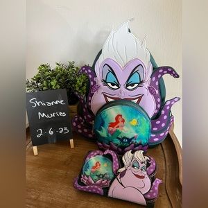 Disney’s The Little Mermaid Ursula Loungefly backpack & wallet